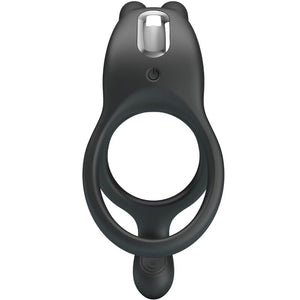 Pretty Love – Seth double anneau vibrant lapin 7 vibrations noir
