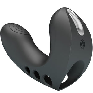 Pretty Love – Vibrateur doigt camelia 7 vibrations noir