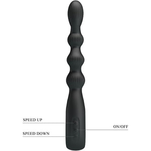Pretty Love – Vibrateur anal federer 12 vibrations noir