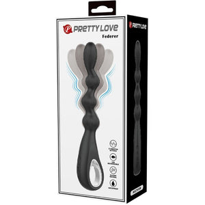 Pretty Love – Vibrateur anal federer 12 vibrations noir