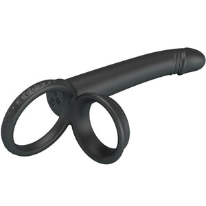 Pretty Love – Dillion double pénétration double anneau pénal noir
