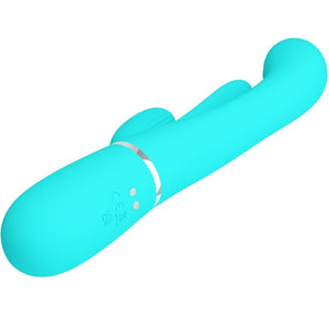 Pretty Love – Shania triple rabbit vibrateur multifonction 3 en 1 bleu