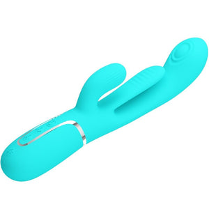 Pretty Love – Shania triple rabbit vibrateur multifonction 3 en 1 bleu