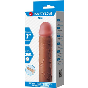 Pretty Love – Manchon de pénis nile avec extension de 2,5 cm mulâtre