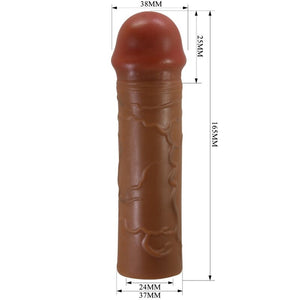 Pretty Love – Manchon de pénis nile avec extension de 2,5 cm mulâtre