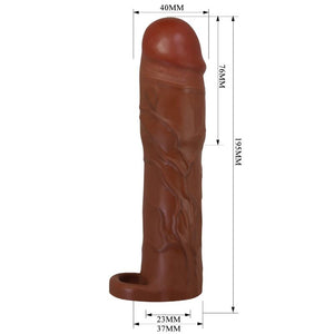 Pretty Love – Manchon de pénis gerd avec extension de 7,6 cm mulâtre