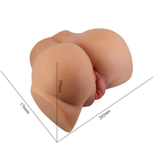 Crazy Bull – Vibrateur emilia ass avec vagin réaliste et télécommande de chair d'anus