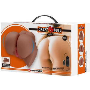 Crazy Bull – Vibrateur emilia ass avec vagin réaliste et télécommande de chair d'anus