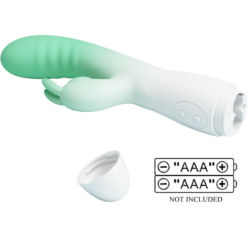 PRETTY LOVE - CERBERUS VIBRADOR RABBIT 3O VIBRACIONES GREEN