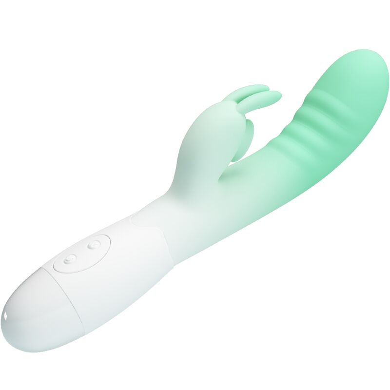 PRETTY LOVE - CERBERUS VIBRADOR RABBIT 3O VIBRACIONES GREEN