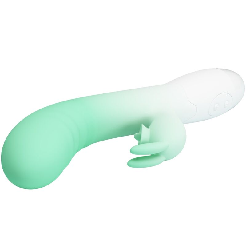 PRETTY LOVE - CERBERUS VIBRADOR RABBIT 3O VIBRACIONES GREEN