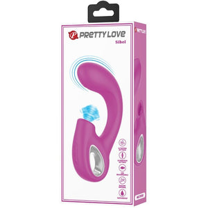 Pretty Love – Sibel vibrateur point g + stimulateur clitoris sibel 10 vibrations violet