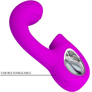 Pretty Love – Sibel vibrateur point g + stimulateur clitoris sibel 10 vibrations violet