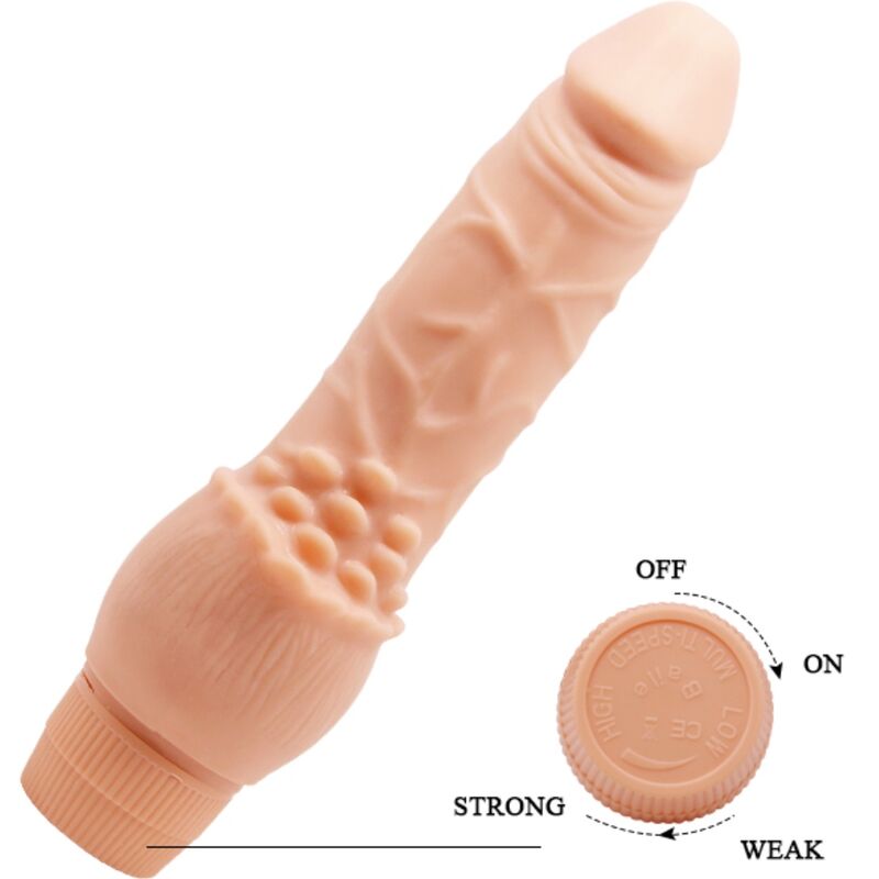 BAILE - BARBARA VIBRADOR REALÍSTICO 19,5 CM NATUURLIJK