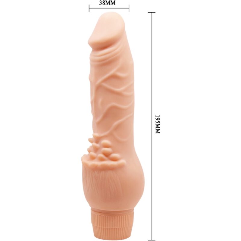 BAILE - BARBARA VIBRADOR REALÍSTICO 19,5 CM NATUURLIJK