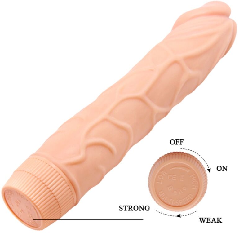 BAILE - BOB VIBRADOR REALÍSTICO 22,5 CM NATUURLIJK
