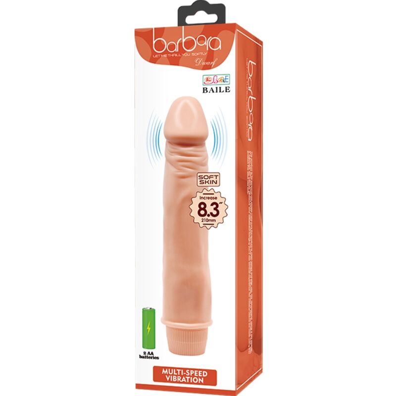BAILE - DWERG VIBRADOR REALÍSTICO 21 CM NATUURLIJK