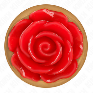 Kink – Plug anal or rose avec rose rouge L