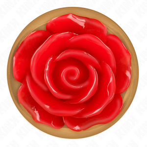 Kink – Plug anal or rose avec rose rouge M