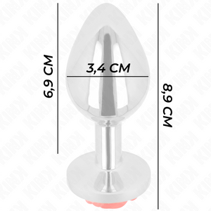 Kink – Plug anal rose rouge taille M