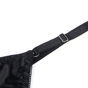 Subblime – 955199 ensemble soutien-gorge avec nœud noir réglable S/M