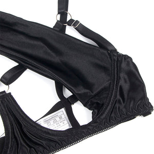 Subblime – 955199 ensemble soutien-gorge avec nœud noir réglable S/M