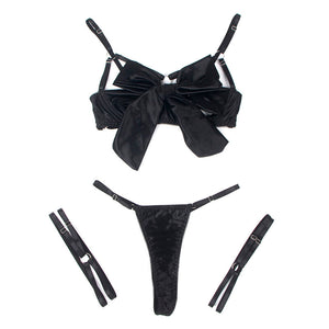 Subblime – 955205 ensemble soutien-gorge avec nœud noir réglable L/XL