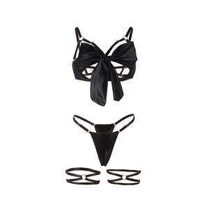 Subblime – 955205 ensemble soutien-gorge avec nœud noir réglable L/XL