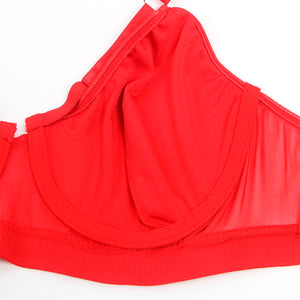 Subblime – 955267 ensemble soutien-gorge bondage rouge avec jarretelle L/XL