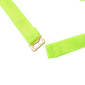 Subblime – 955274 ensemble soutien-gorge avec collier et détails de jambes vert fluorescent S/M