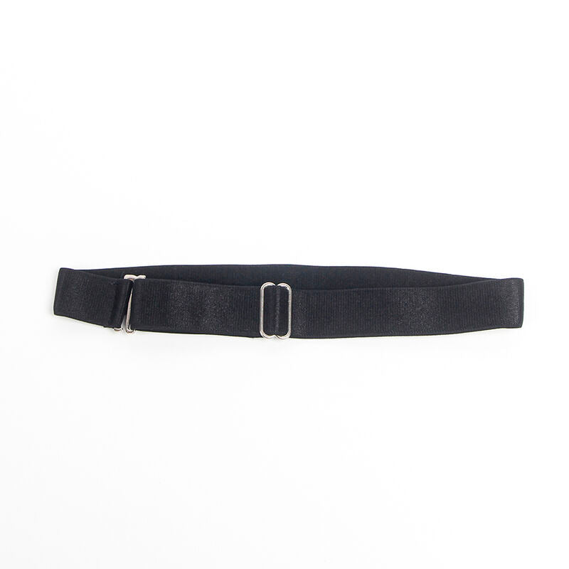 SUBBLIME - 955380 ROBE À BRETELLES EN CUIR NOIR L/XL