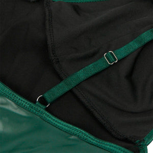 Subblime – 955434 robe à bretelles en cuir vert S/M