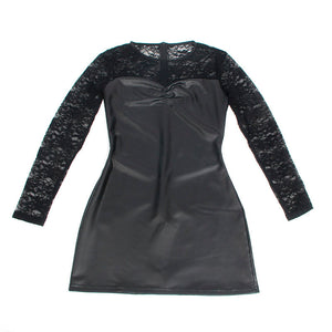 Subblime – 955601 robe à manches longues avec dentelle noire L/XL