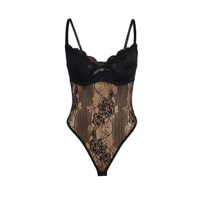 Subblime – 955618 body en dentelle avec fermeture en bas noir S/M