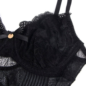 Subblime – 955618 body en dentelle avec fermeture en bas noir S/M