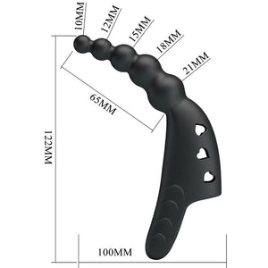 Pretty Love – Jordin finger vibrator 10 vibrations noir