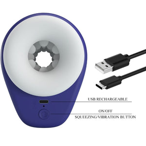 PRETTY LOVE - DJ LADY MASTURBADOR MASCULINO WITH VIBRACION 5 CONFIGURACIONES MORADO
