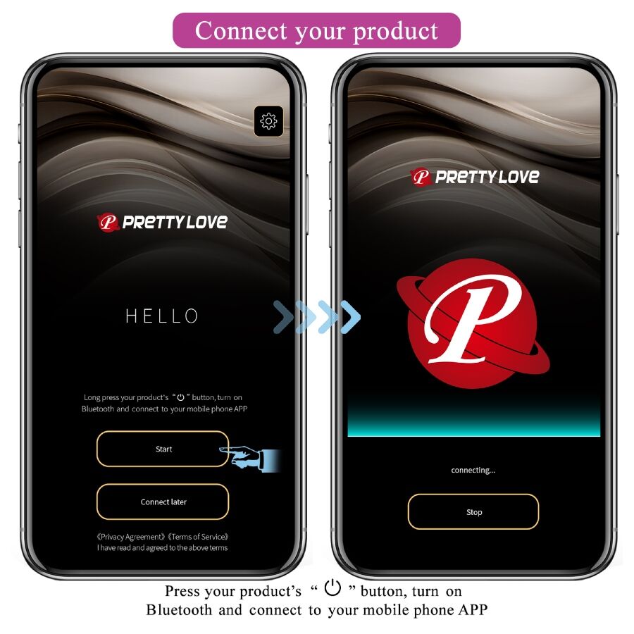 PRETTY LOVE - LEVIATHAN VIBRADOR CONTROLADO BY APP MORADO