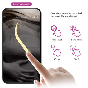 Pretty Love – Vibrateur contrôlé par application leviathan violet