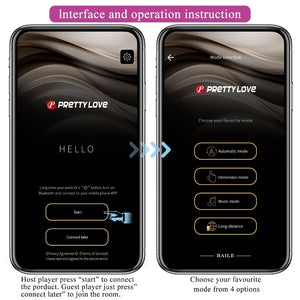 Pretty Love – Vibrateur contrôlé par application leviathan violet