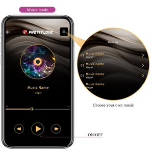 Pretty Love – Vibrateur contrôlé par application leviathan violet