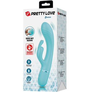 Pretty Love – Vibrateur scocco lapin turquoise