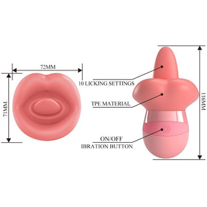 Pretty Love – Stimulateur de clitoris kylee tongue 10 vibrations rose nude