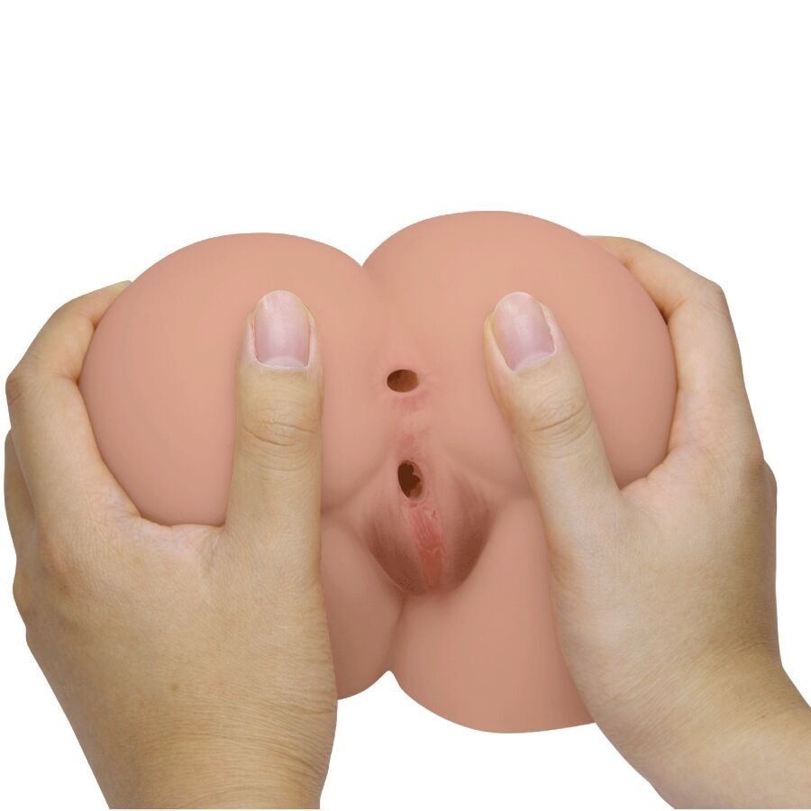 CRAZY BULL - BERNACE TRASERO VIBRADOR MET VAGINA Y ANO REALISTISCHE NATUURLIJKE CONTROLE AFSTANDSBEDIENING