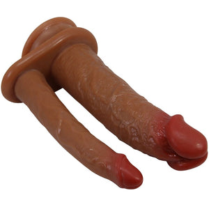PRETTY LOVE - GORAN DOBLE DILDO REALISTIC NATURAL MULATO