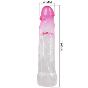 Pretty Love – Gaine d'agrandissement réaliste neron 6 cm pour pénis rose