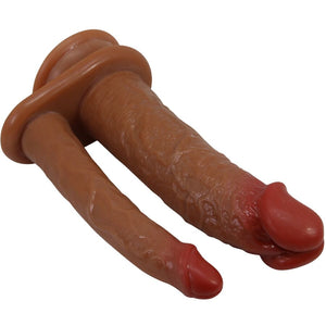 Pretty Love – Hulbert double gode réaliste avec vibration mulato