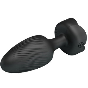 PRETTY LOVE - OSBORN PLUG ANAL AVEC LUMIÈRE LED NOIR 9,8 CM