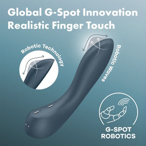 Satisfyer – Vibrateur programme 12 vibrations g-spot wave 4 gris foncé