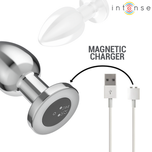 INTENSE - PLUG ANAL 10 VIBRATIONS MÉTAL AVEC TÉLÉCOMMANDE L